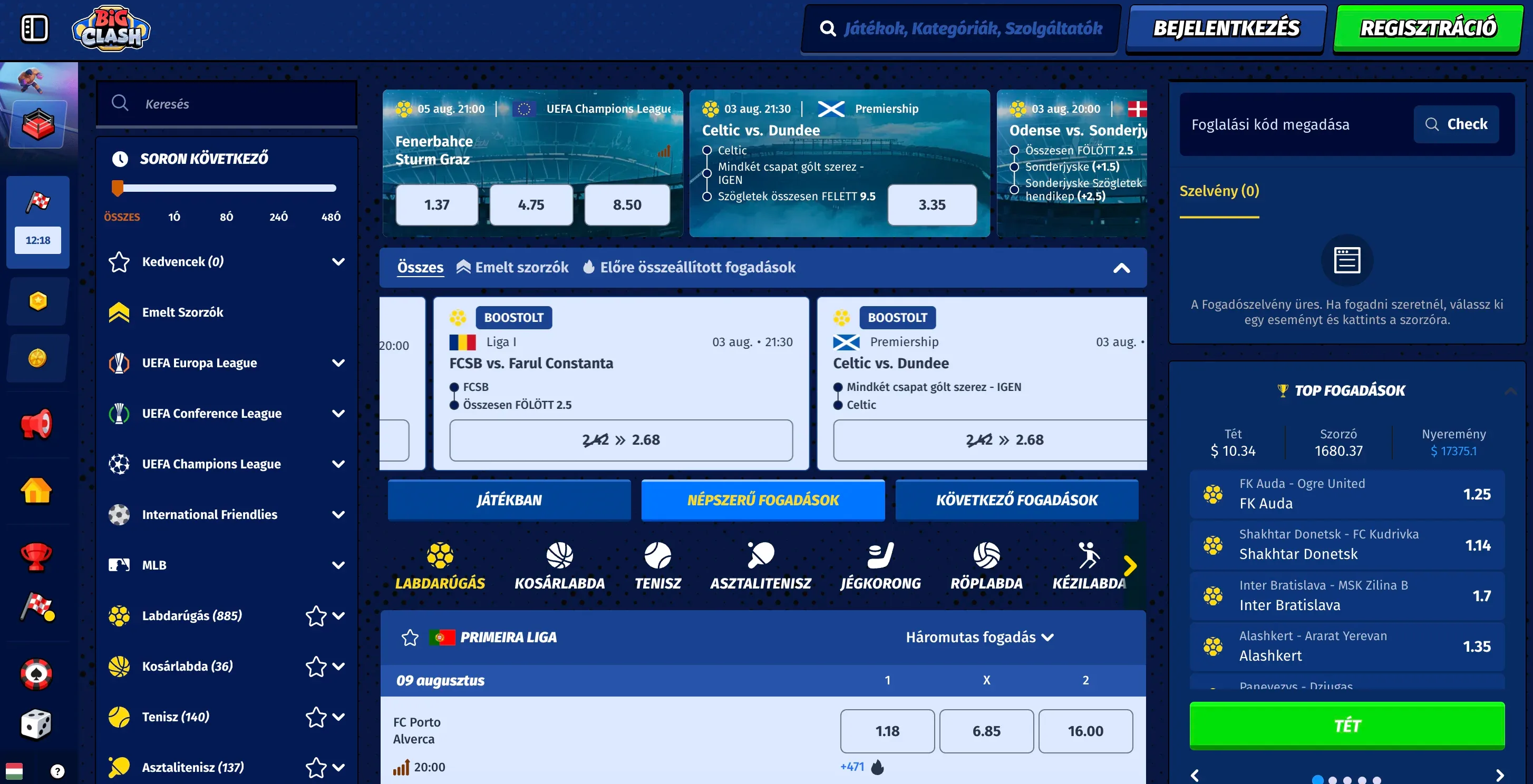 Sportfogadás a Bigclash